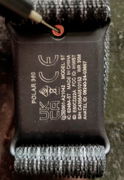 Restart button